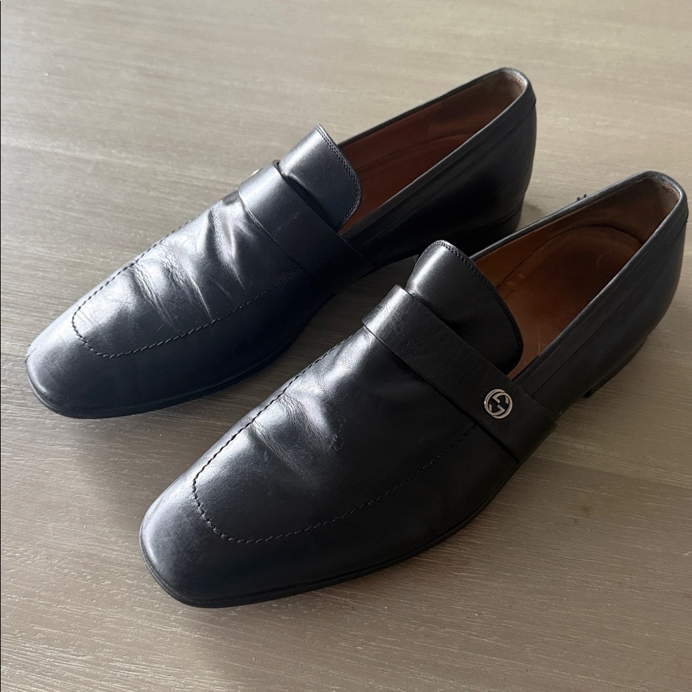 Gucci men’s loafers Black 7.5‎